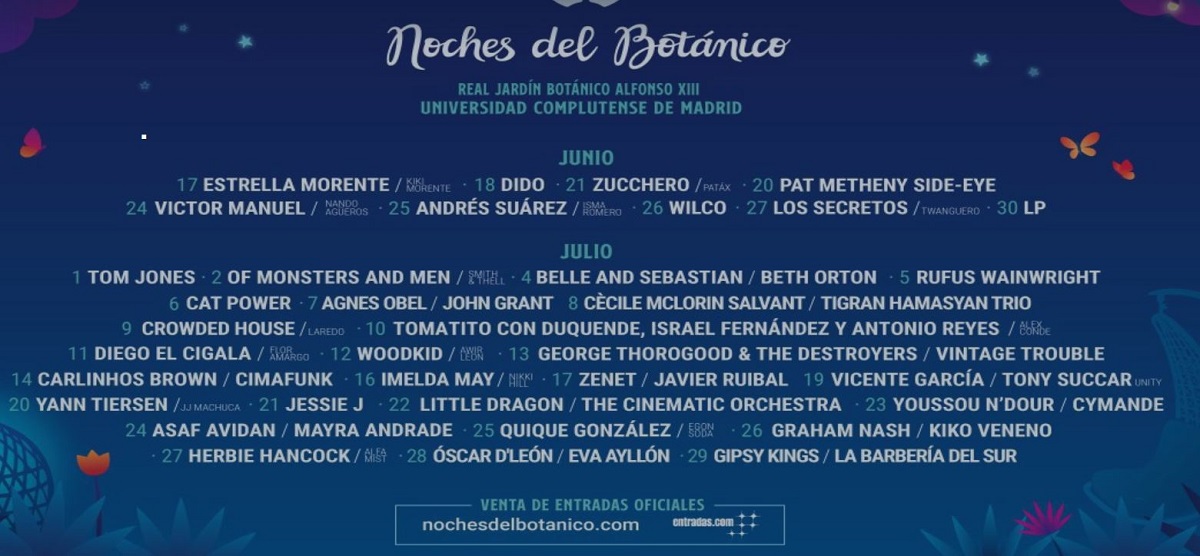Las Noches del Botánico 2020 rueda ya