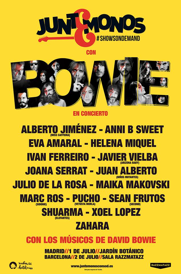 MÚSICA Y MÚSICOS RECUERDAN A BOWIE