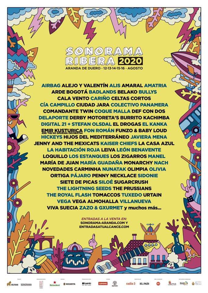 SONORAMA 2020 a ritmo de LEIVA, AMARAL, LOQUILLO y LEÓN BENAVENTE.
