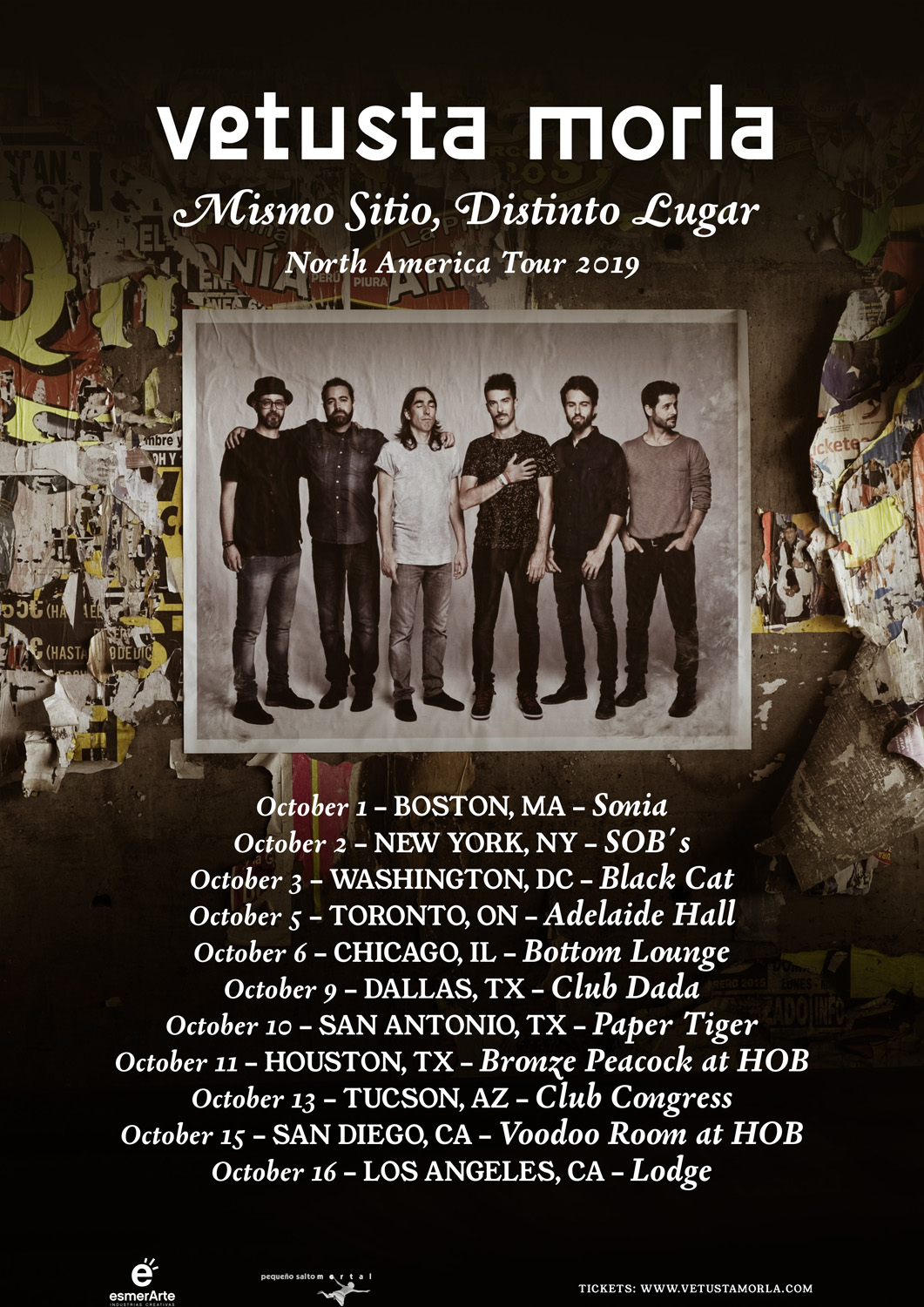 Llega North American Tour de Vetusta Morla. 